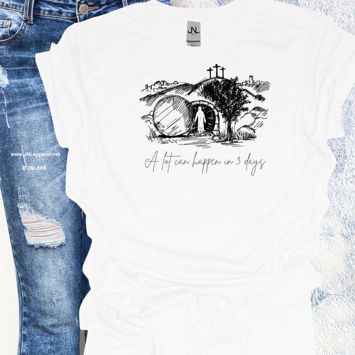 Meget kan ske på 3 dage grafisk T-shirt for engroshandel hos JNL Apparel