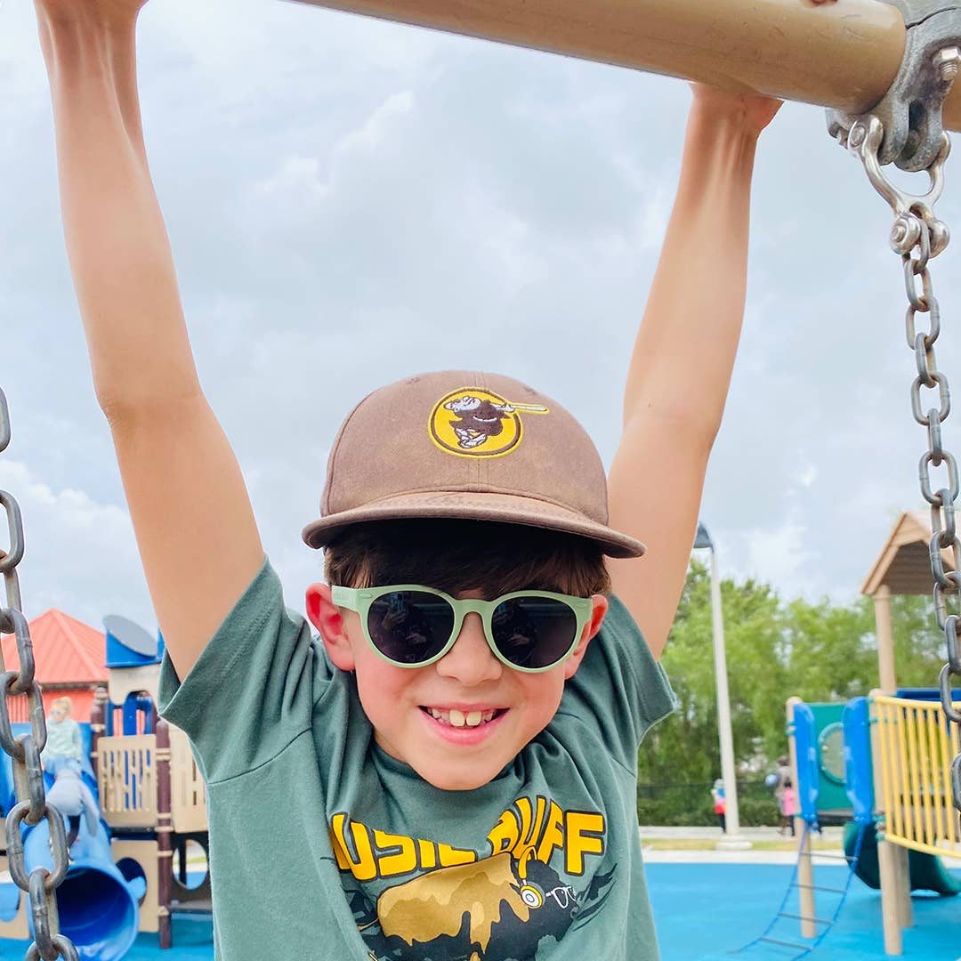 Roshambo Eyewear – Óculos de sol/óculos - Crianças por atacado – Óculos de Sol Redondos | Sage Green3