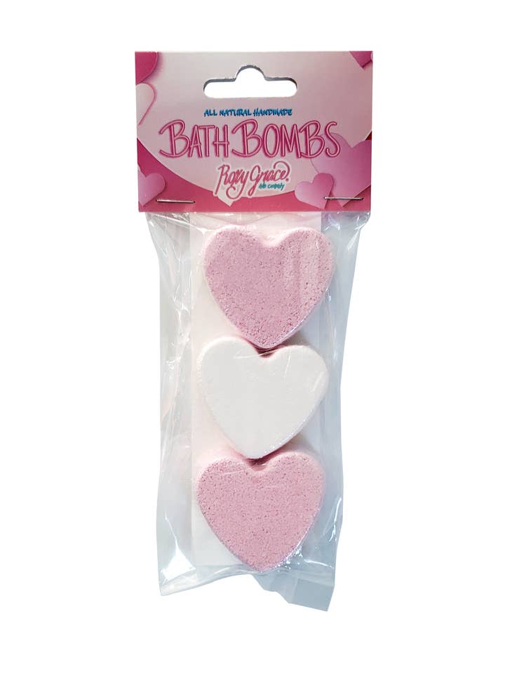 Miini Heart Bath Bomb - Pack of 3 for wholesale by Roxy Grace