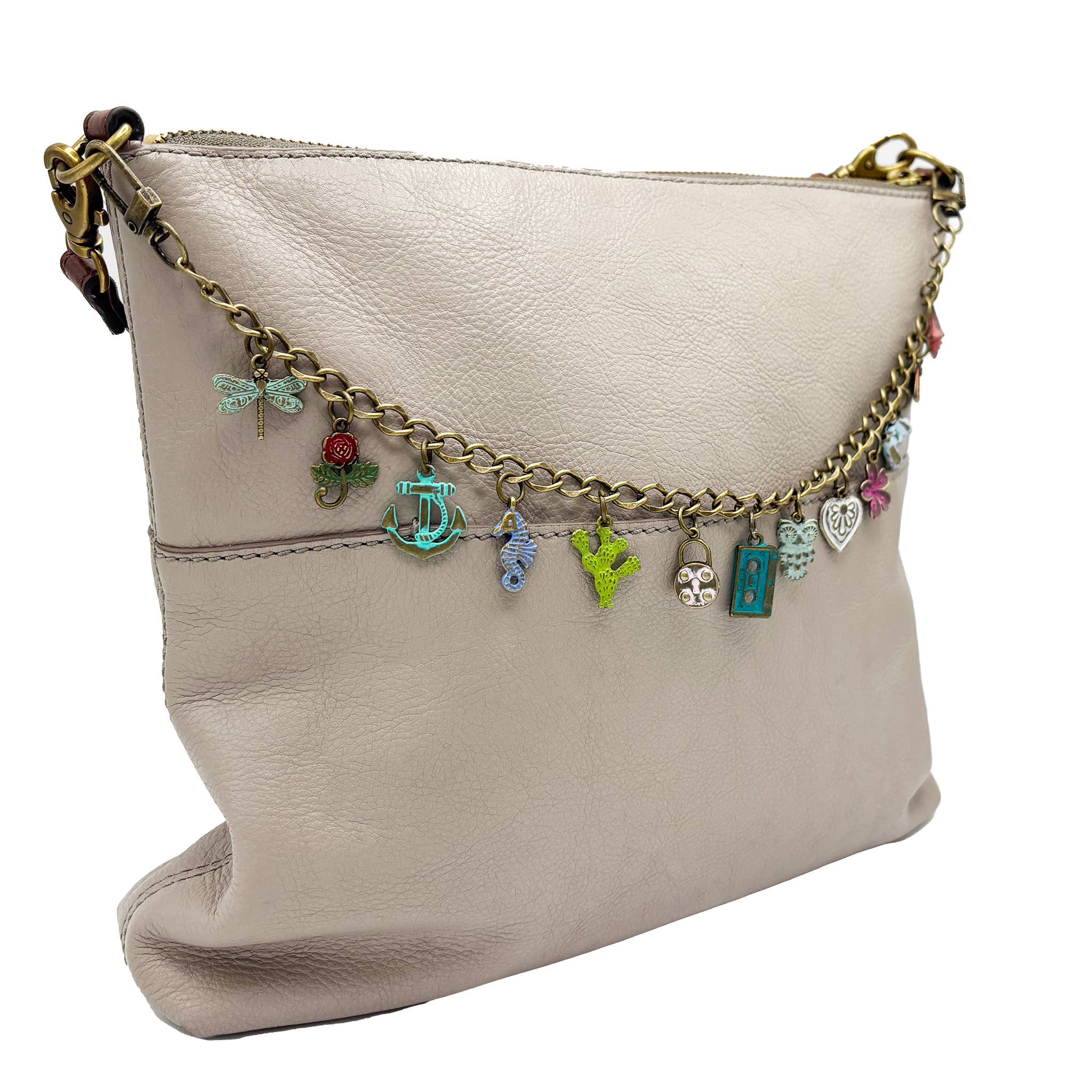 Gleeful Peacock - Wholesale Purse/Bag Accessory - Women's - Bag Charm Chain Blank5