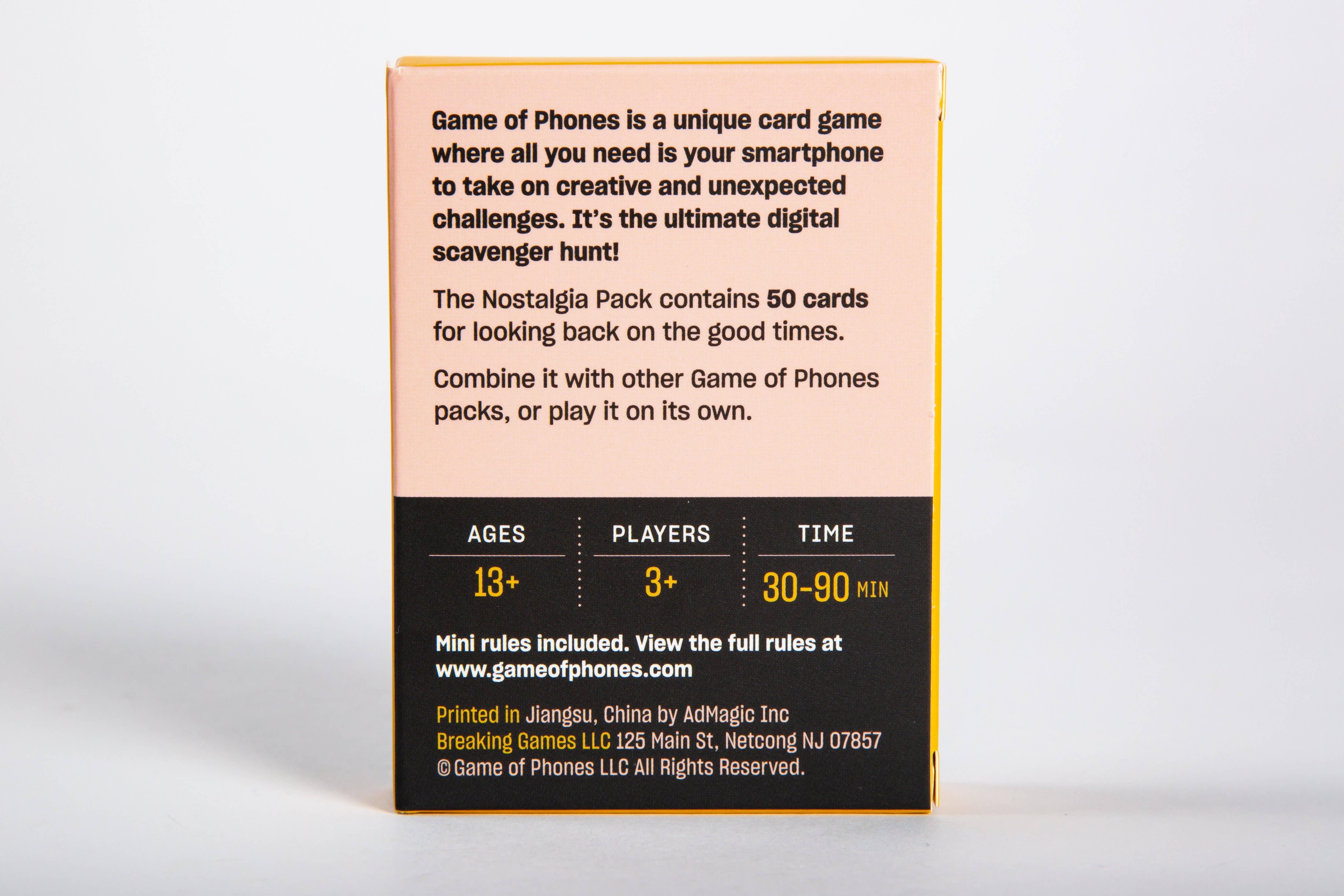 Game of Phones - Wholesale Card Game - Game of Phones: The Nostalgia Mini Pack1