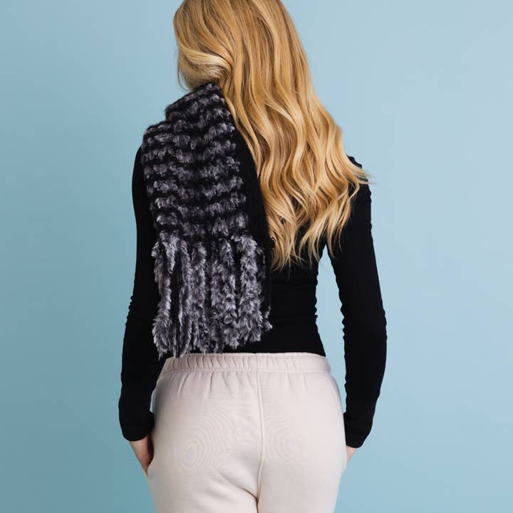 Leto Accessories - Wholesale Scarf - Unisex - Ultra Soft Chenille Tassel Scarf - 6 Colors!