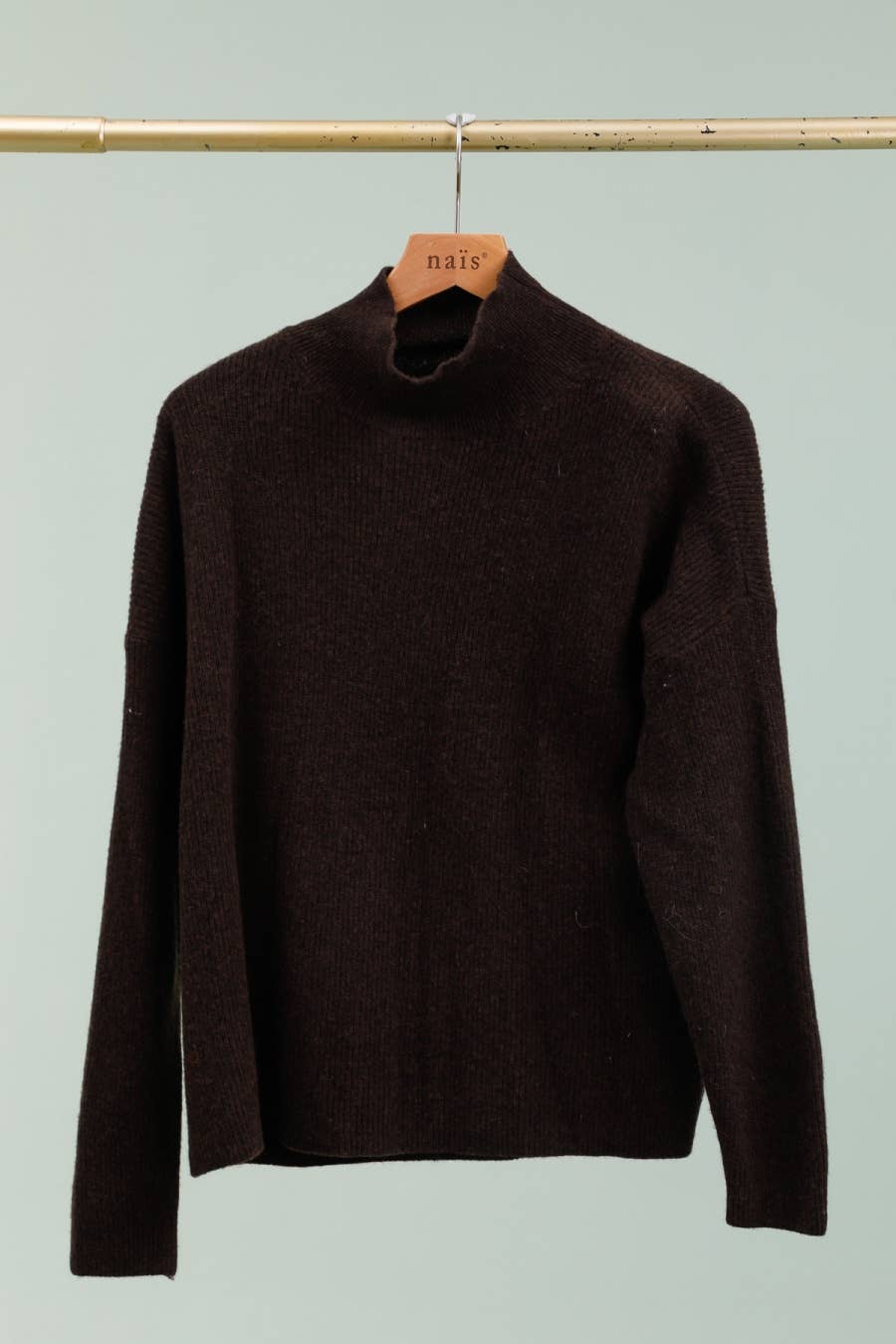 NAÏS PARIS - Wholesale Knit Sweater - Women's - High-neck long-sleeve sweater 100% extra fine merino wool11