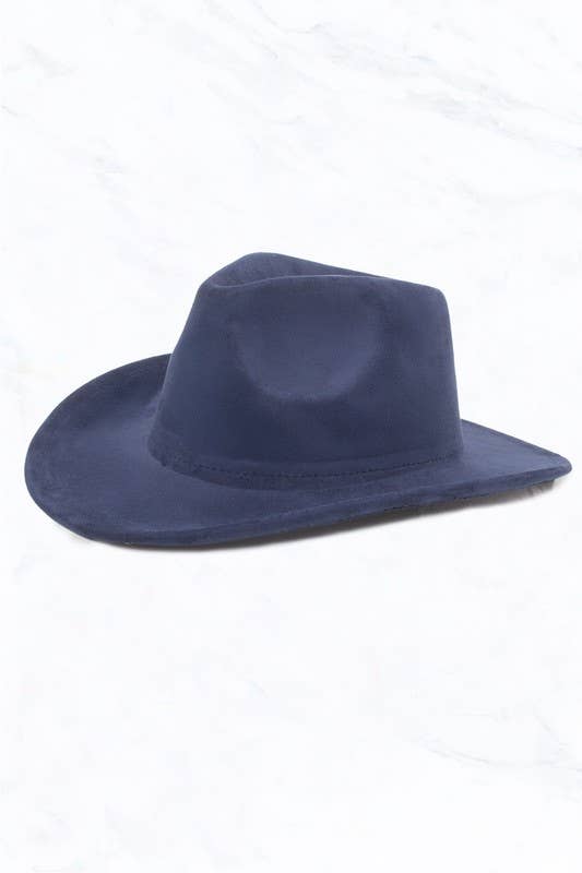 Suzie Q USA - Wholesale Fedora - Women's - Suede Regular Cowboy Fedora Hat4