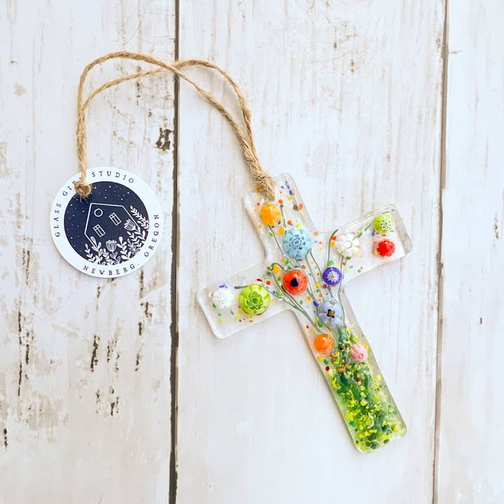 Flowers of Faith Suncatcher - Wildflower for wholesale by Glass Girl Studio