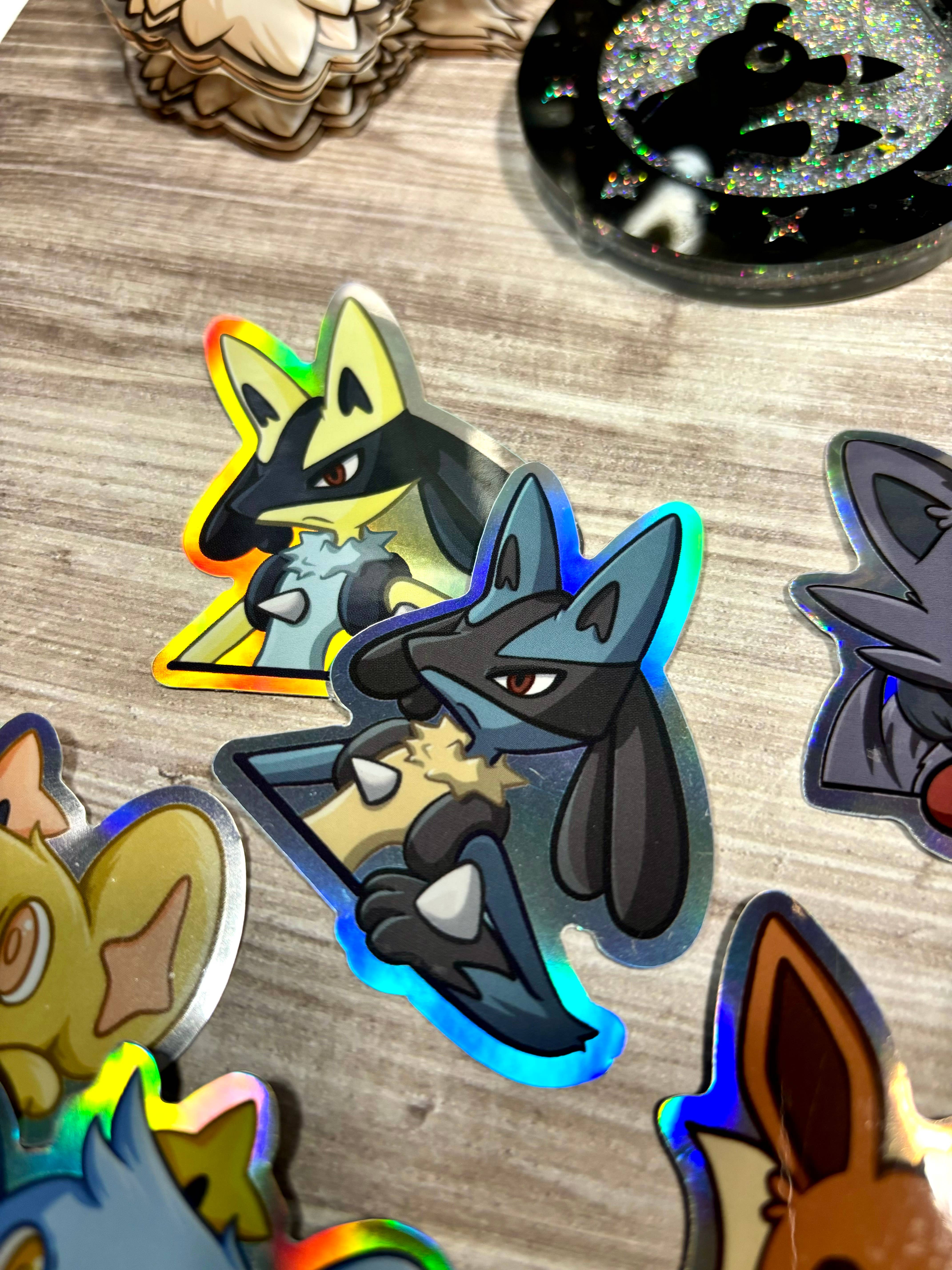 Winterra LLC – Adesivo por atacado – Adesivos Holográficos de Pokémon | Resistentes à Água e UV6