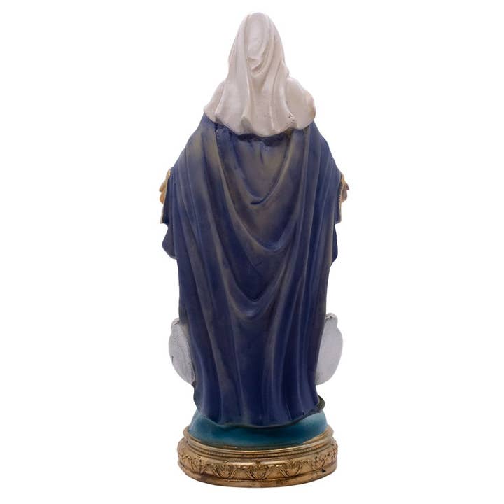 Village Gift Importers - Wholesale Decorative Figurine - Our Lady of Grace with Miraculous Medals 8"2