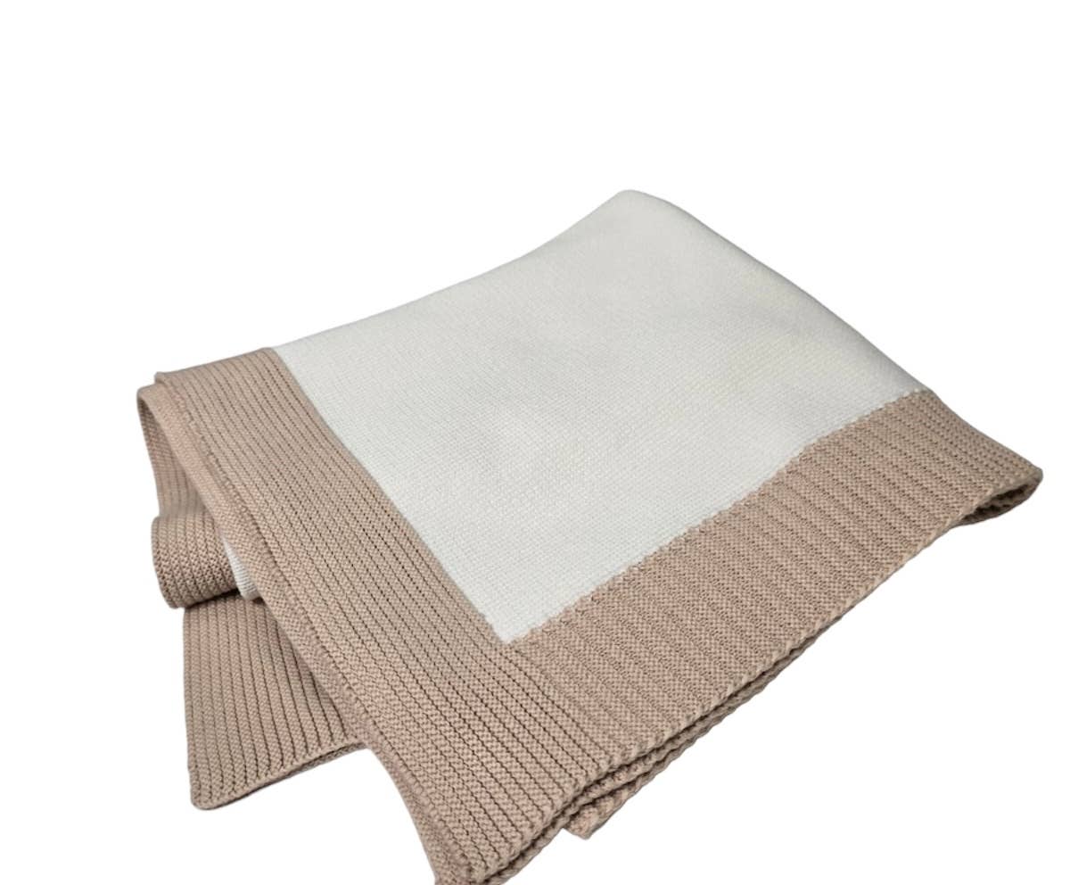 A Soft Idea - Vendita all'ingrosso Coperta - Bambini e neonati - 1357 - Coperta in jersey con bordo a costine a contrasto12