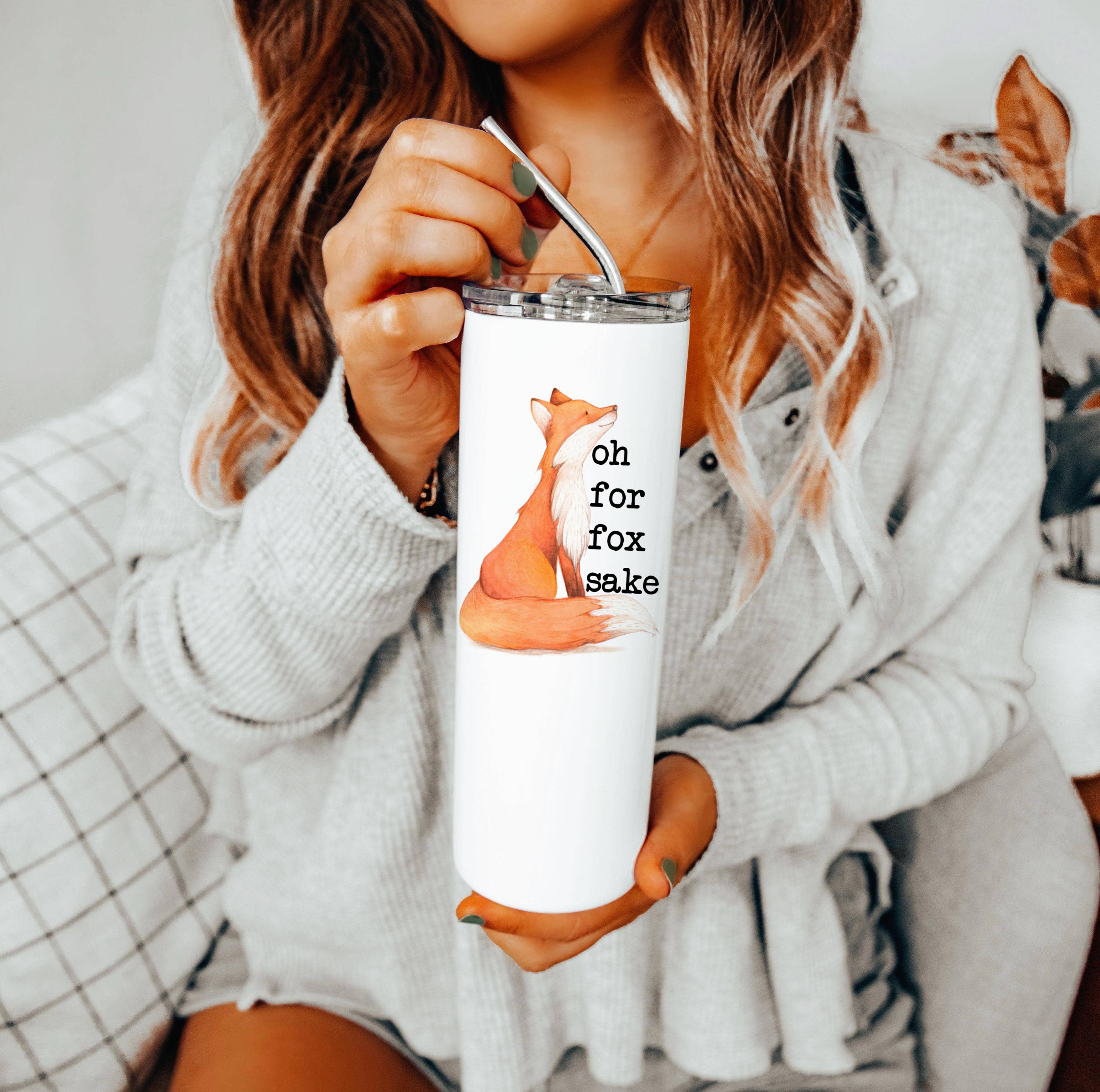 Love You a Latte Shop - Wholesale Insulated Mug/Tumbler - Oh for Fox Sake 20 oz Tumbler