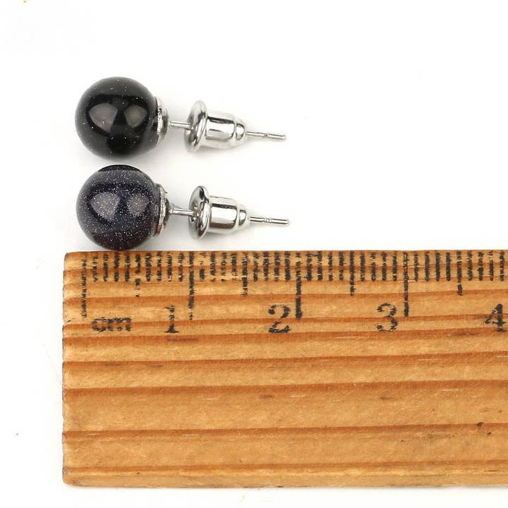 Mio Queena - Wholesale Stud/Post Earrings - Natural Stone Crystal Ear Studs5