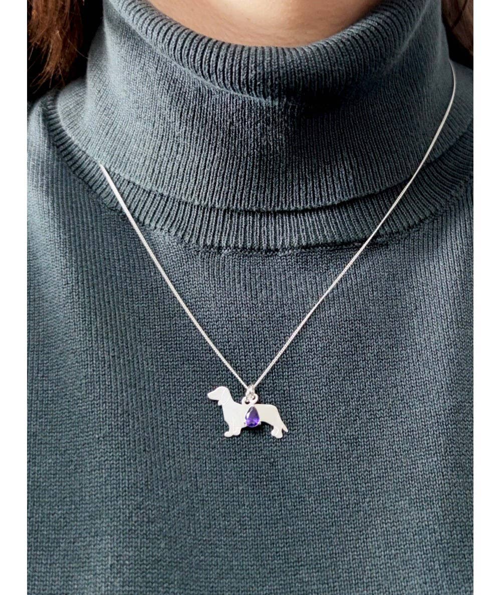 COM FORSA SL - Wholesale Individual Charm/Pendant - Sterling Silver 925 Dachshund Dog Pendant 27 X 13Mm2