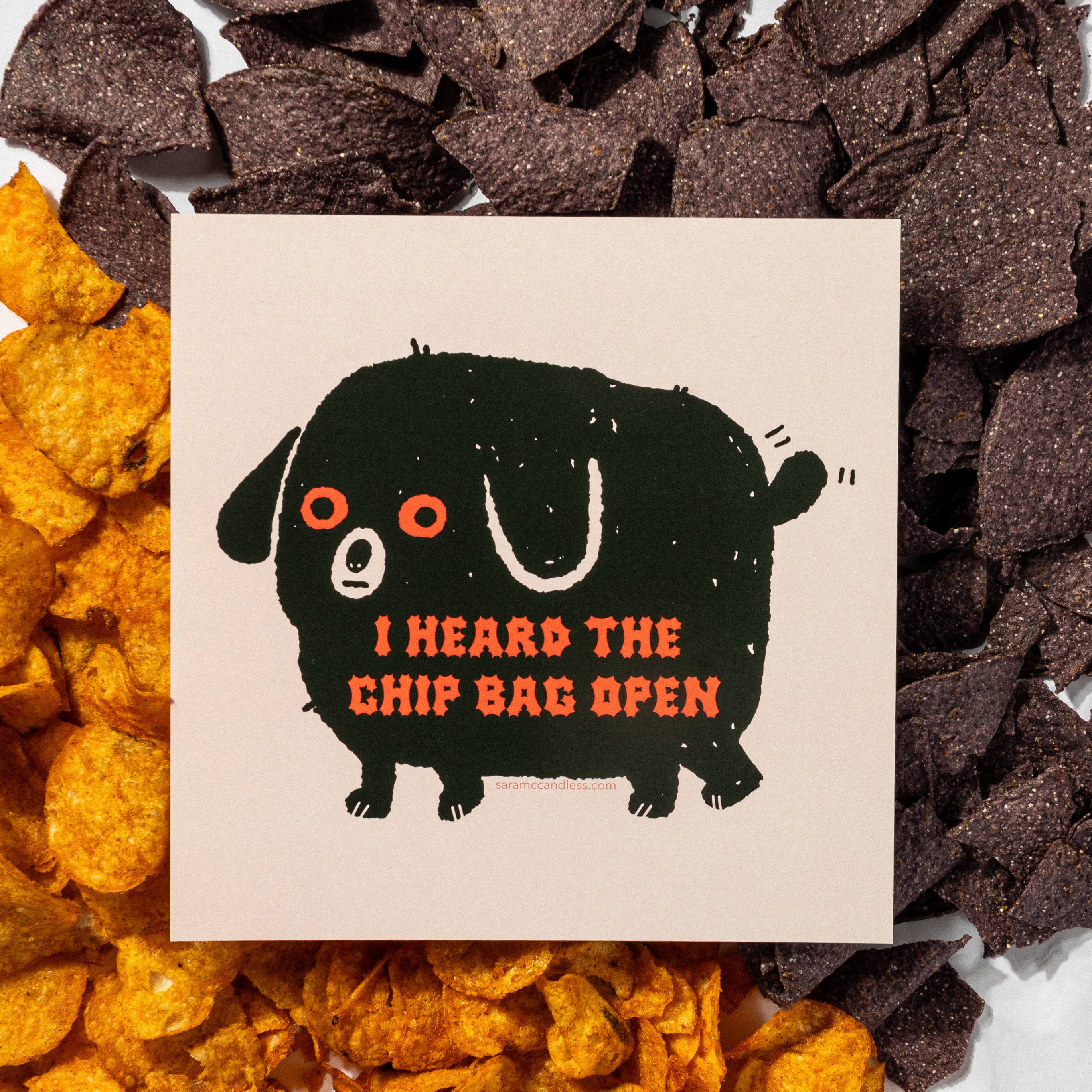 Sara McCandless Illustration - Wholesale Art Print - Chip Bag Print1