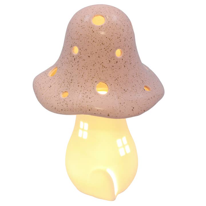 Mushroom Glow LED House Tall Pink for wholesale by Joe Davies