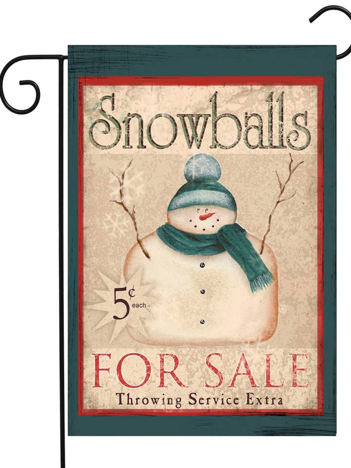 Snowballs for Sale Garden Flag for wholesale by Happy Cow Lawn Decor