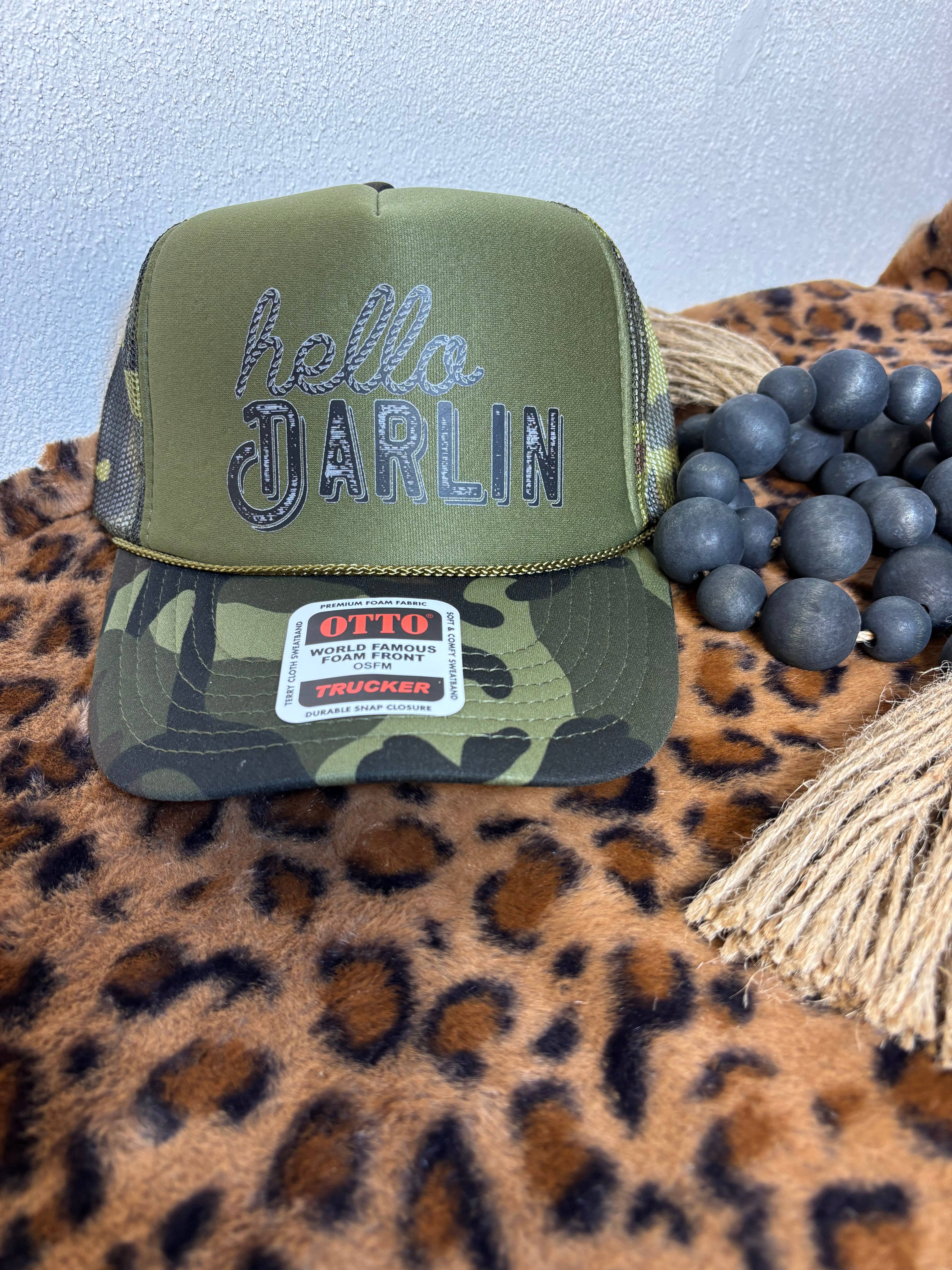 Pink August - Wholesale Trucker Hat - Women's - Hello Darlin Trucker Hat