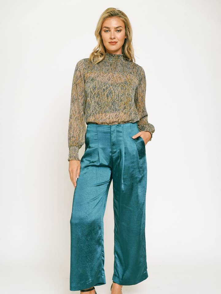 20607 Satin Pants for wholesale by Mystree