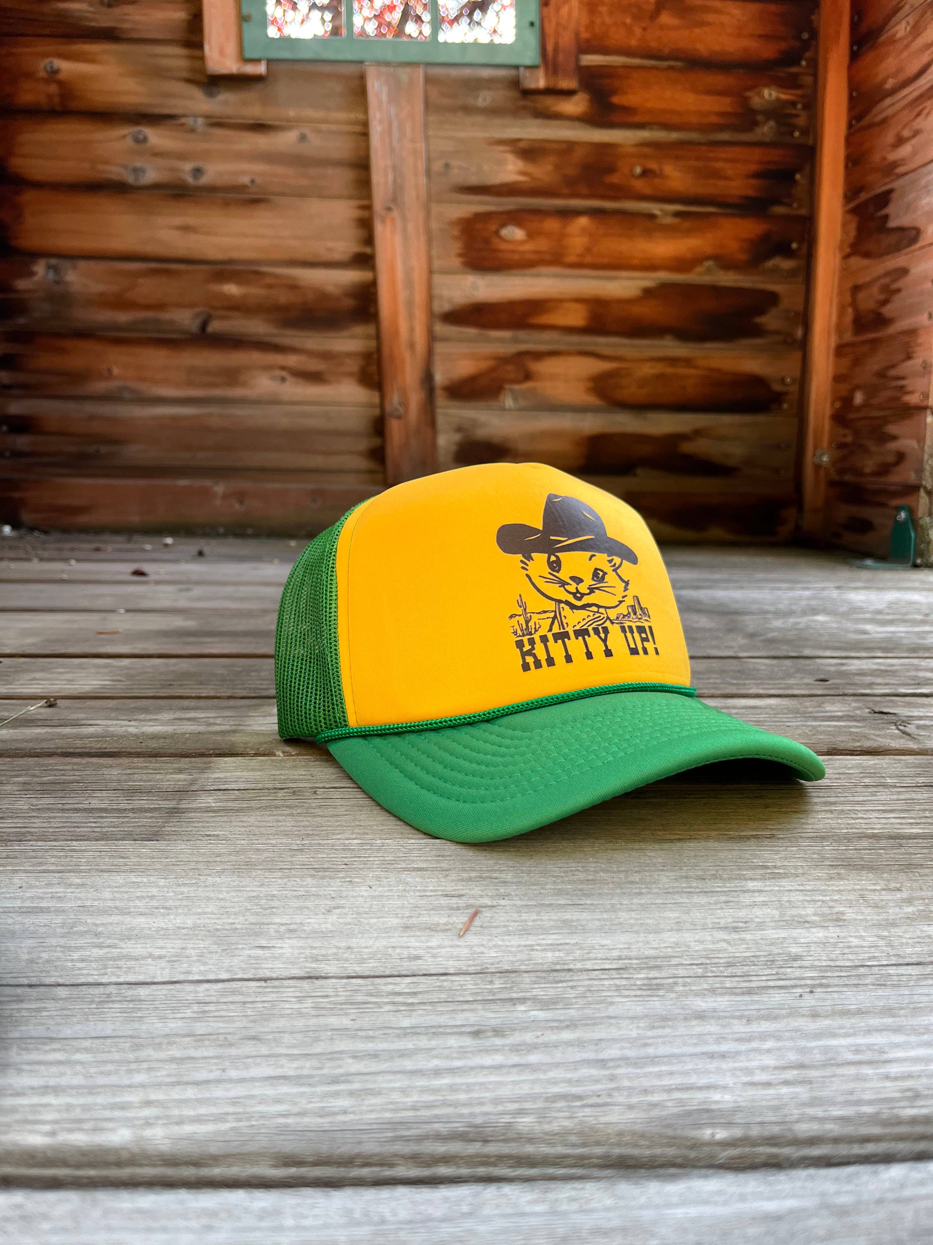 The Coin Laundry - Vente Casquette de camionneur – femme - Casquette camionneur Kitty Up pour cowgirl avec filet arrière6