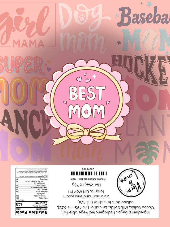 Bar en foil pour la FĂȘte des MĂšres pour la vente par Norm & Lenore