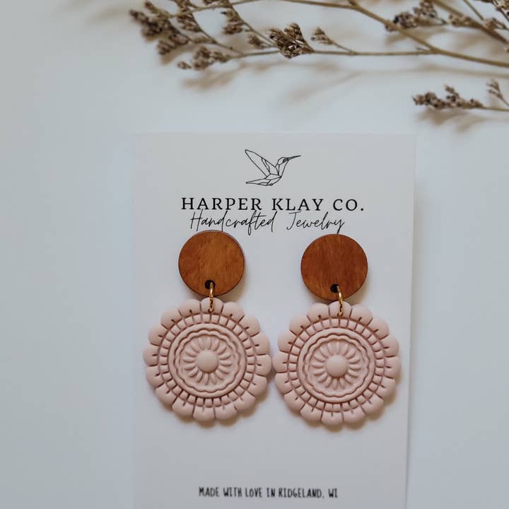 Harper Klay Co - Wholesale Dangle Earrings - The Mandala Set- Polymer Clay Dangle Earrings3