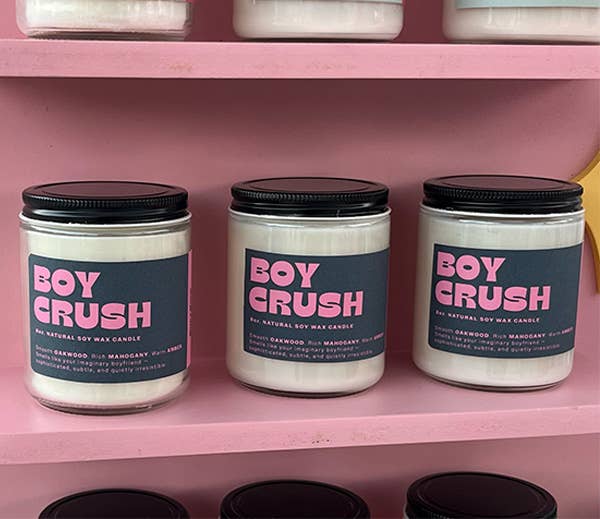 Bold & Broad - Wholesale Jar/Filled Candle - Boy Crush 8oz. candle1