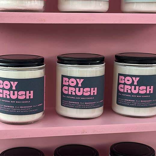 Bold & Broad - Wholesale Jar/Filled Candle - Boy Crush 8oz. candle1