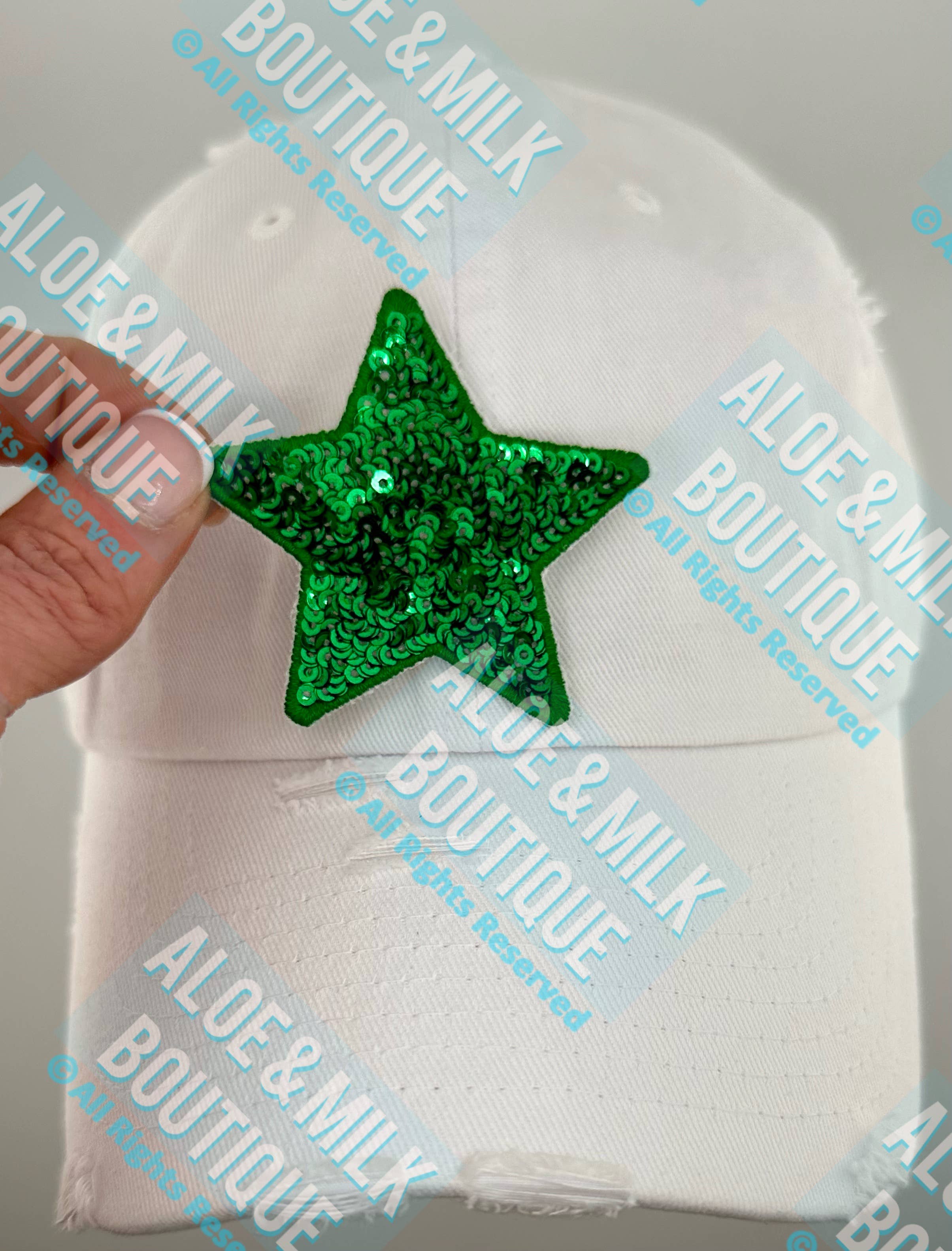 Aloe and Milk Boutique - Wholesale Patch - New Sequin Star Small, sequin star patch, cheer patch5