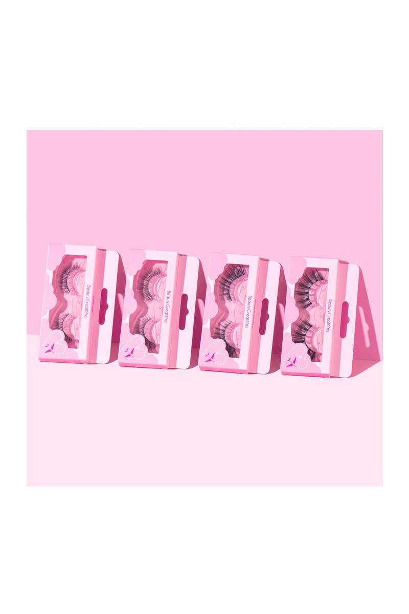 PINEAPPLE Beauty - Wholesale False/Fake Eyelashes - Beauty Creations ELTS-03 Bora Bora Soft Silk Lashes - 10pcs3