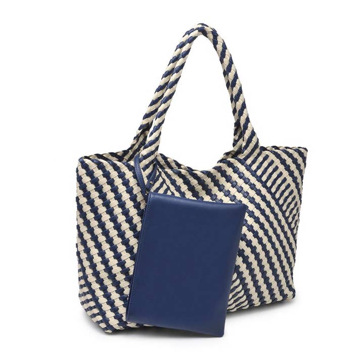 Moda Luxe - Wholesale Tote Bag - Women's - Solana Woven Tote