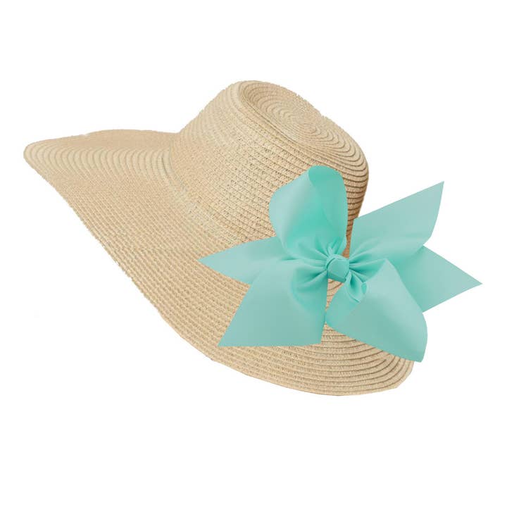 Peachy Pendants - Wholesale Straw Hat - Women's - The Chatham Straw Hat with Interchangeable Bow -Choose Color11