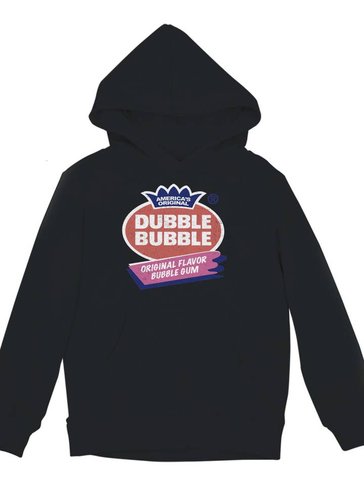 Officially Licensed Dubble Bubble Original Flavor Logo Youth's Hoodie for wholesale by Snack Tees