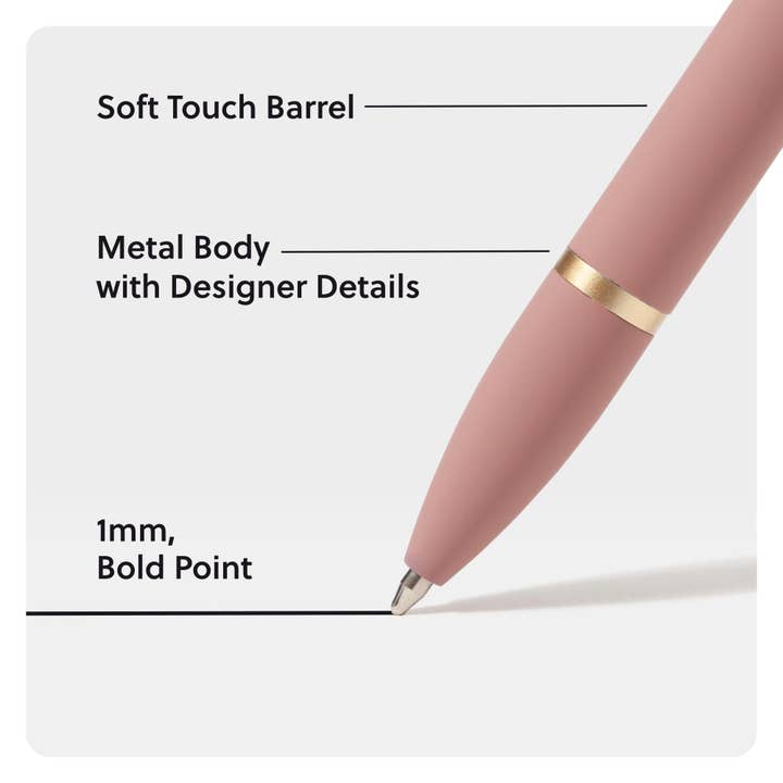 U Brands - Wholesale Pen - U Brands Atlantis Hues The Monterey Ballpoint Pens, 4 CT Assorted Colors