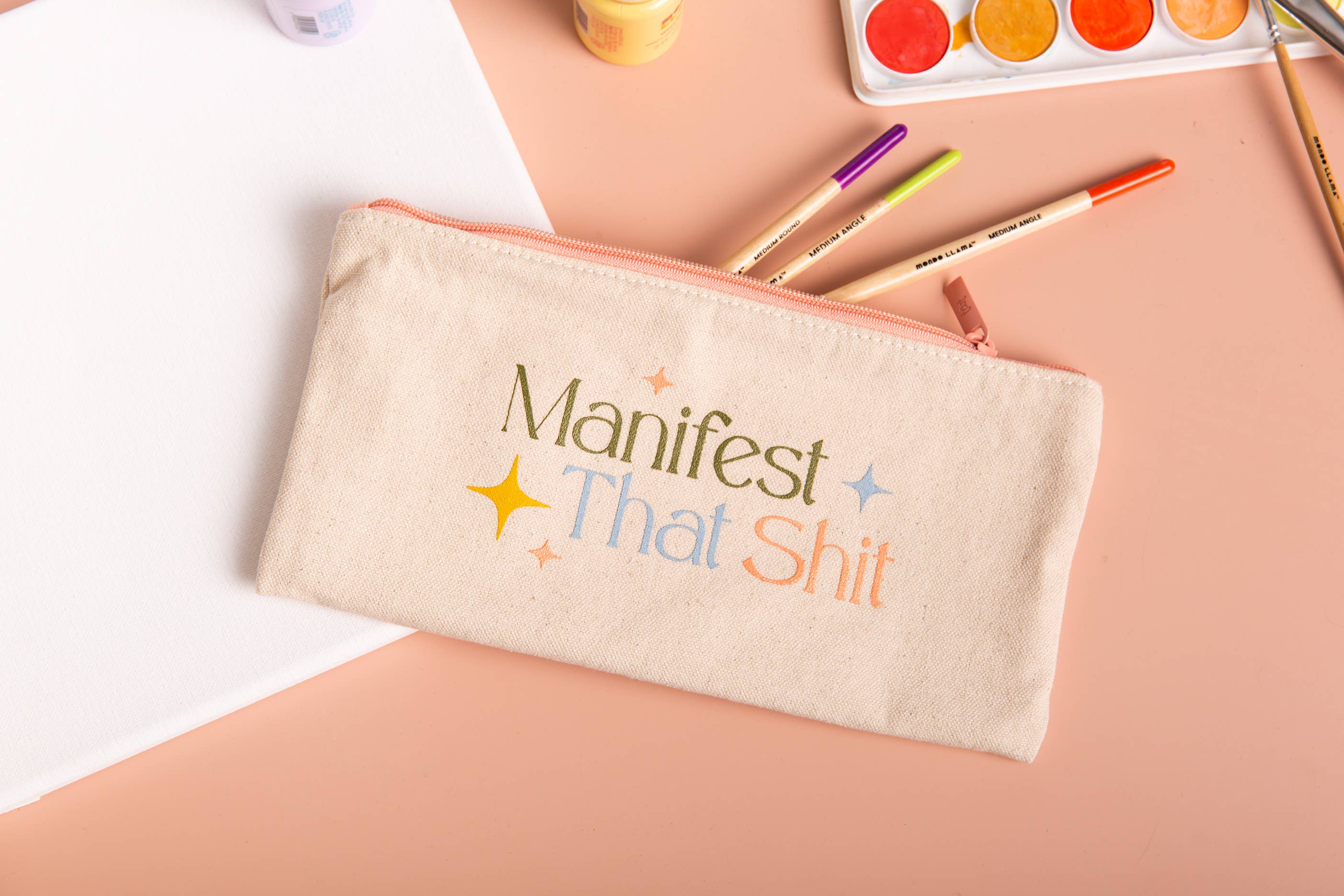 Talking Out of Turn – Bolsa/estojo para lápis por atacado – Bolsa Manifesto Que Merda Todas As Coisas2