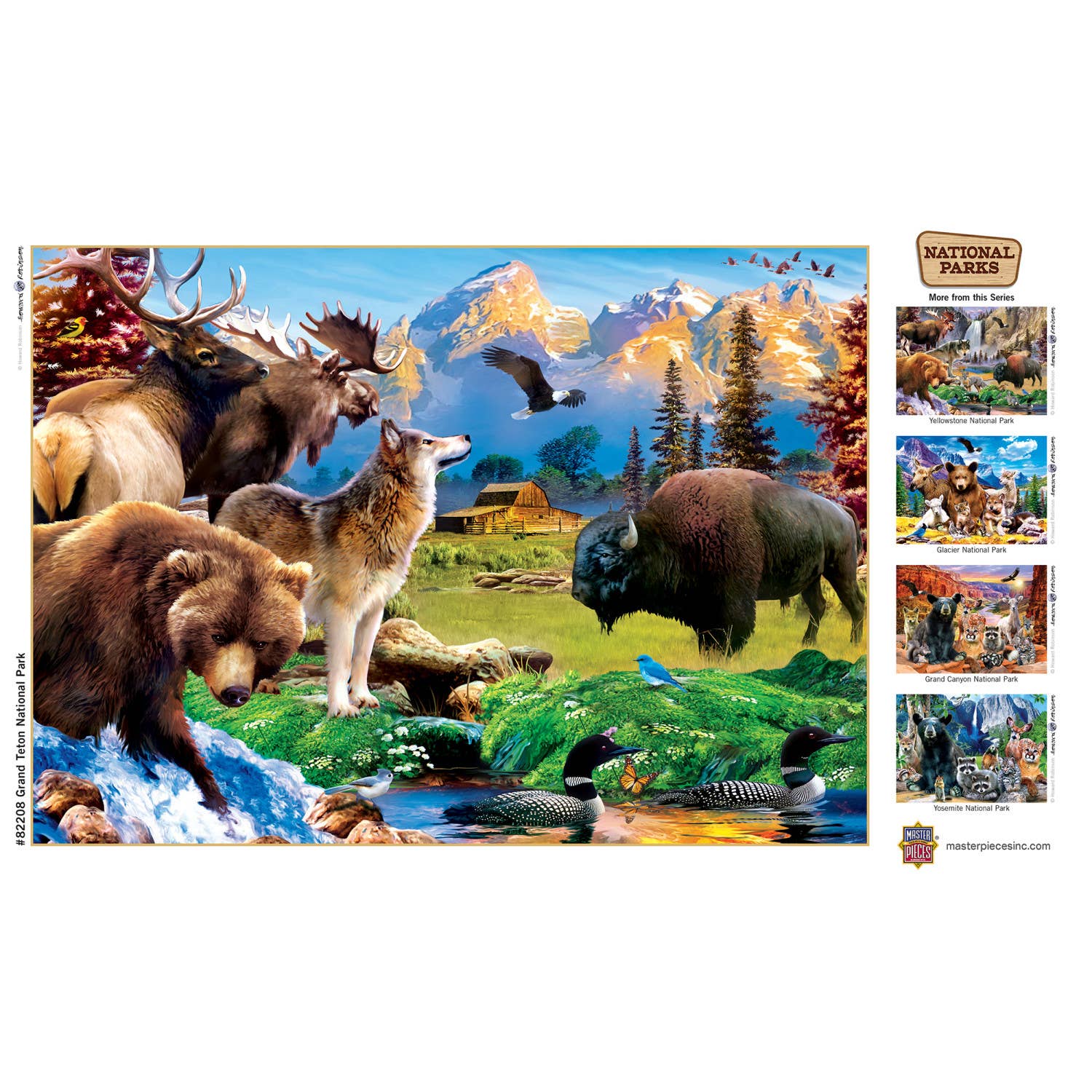 Masterpieces Puzzles - Wholesale Puzzle - Adult - Grand Teton National Park 500 Piece Puzzle3