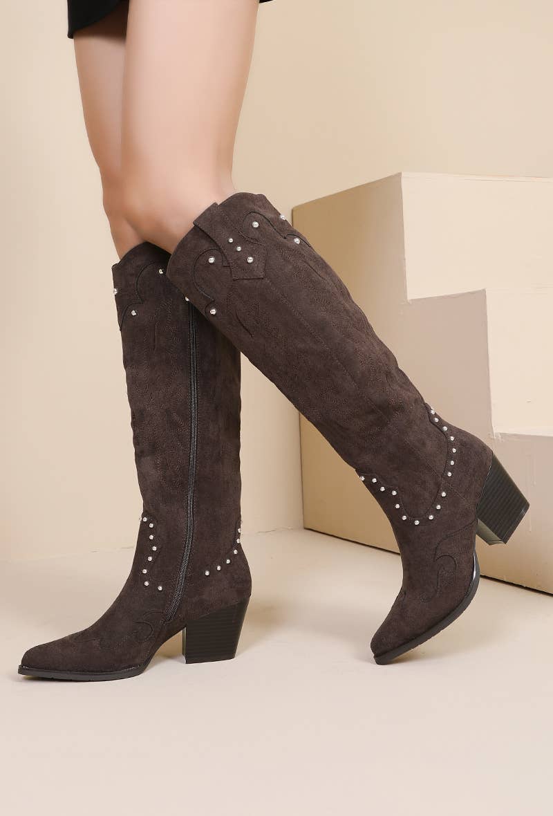 Joia Paris - Wholesale Cowboy Boots - Women's - WZ-95 HEELED AND STUDDED COWBOY BOOTS3
