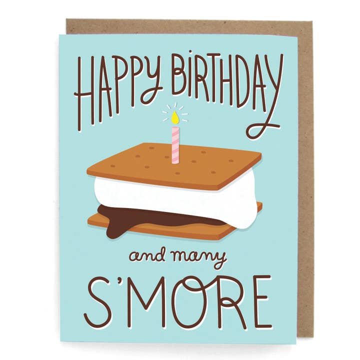 S'Mores Birthday Greeting Card for wholesale by The Neighborgoods