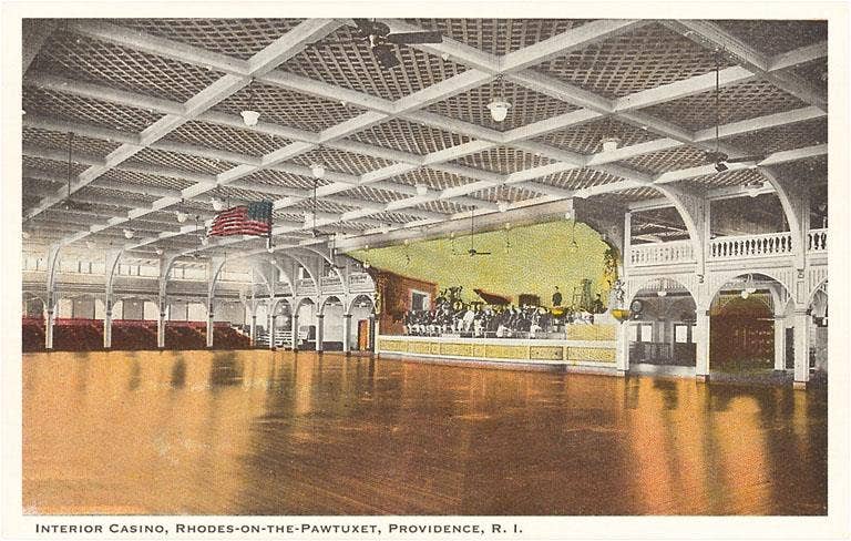 Found Image Press - Wholesale Magnet - Magnet RI-84 Interior, Casino, Providence0
