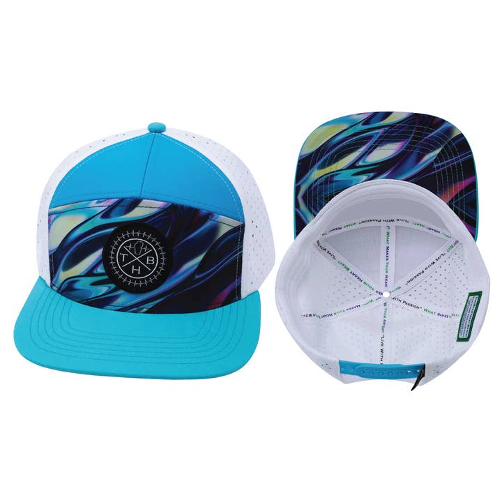 Chapeau **Jeunesse** Color Vibes | Visière Plate | Rêve de Lave pour la vente par The Heartbeat Brand