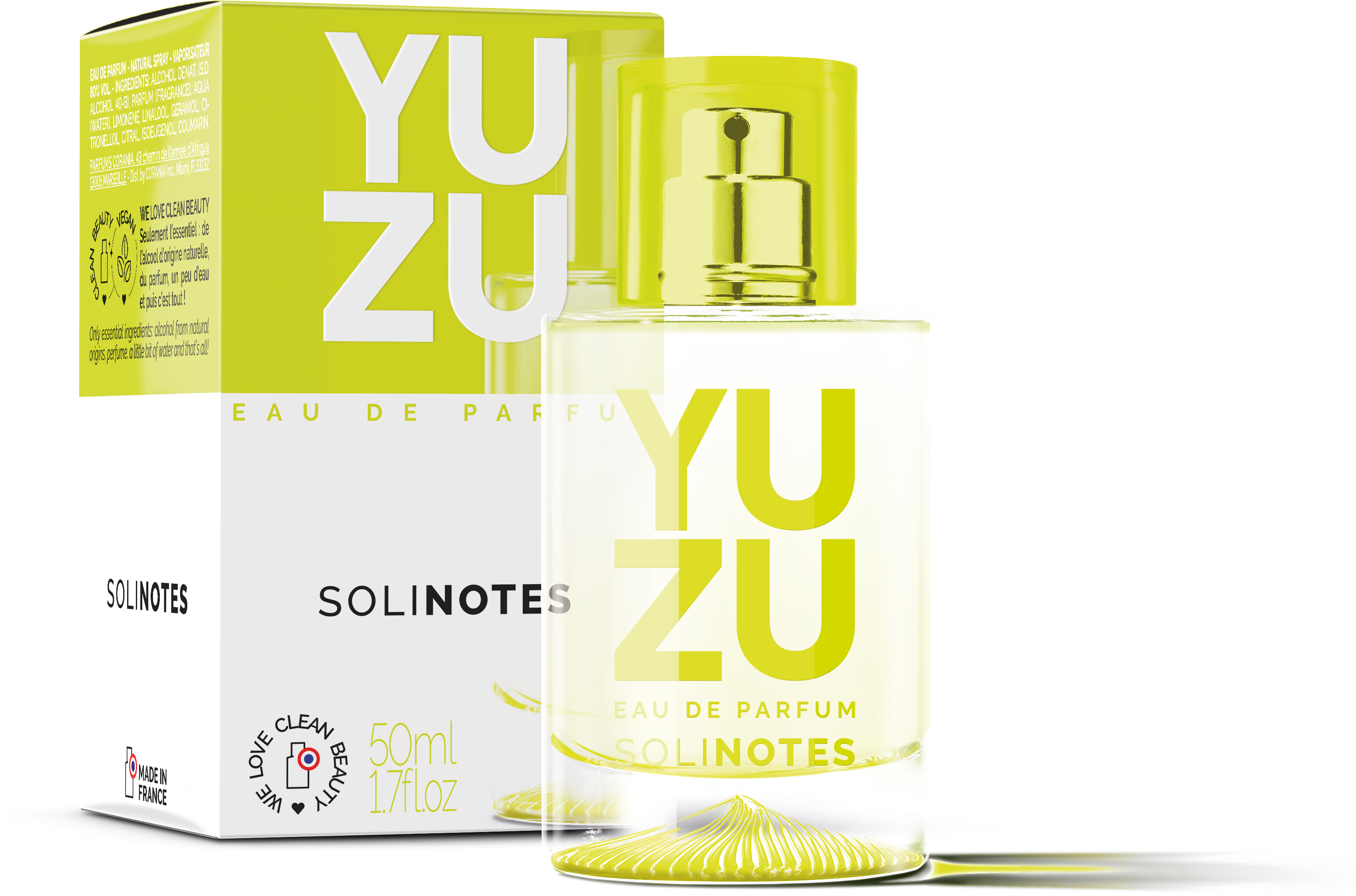 Solinotes (US Stores) - Distributed by Scents of Europe - Wholesale Perfume/Eau de Toilette - Yuzu Perfume 1.7 oz - CLEAN BEAUTY1