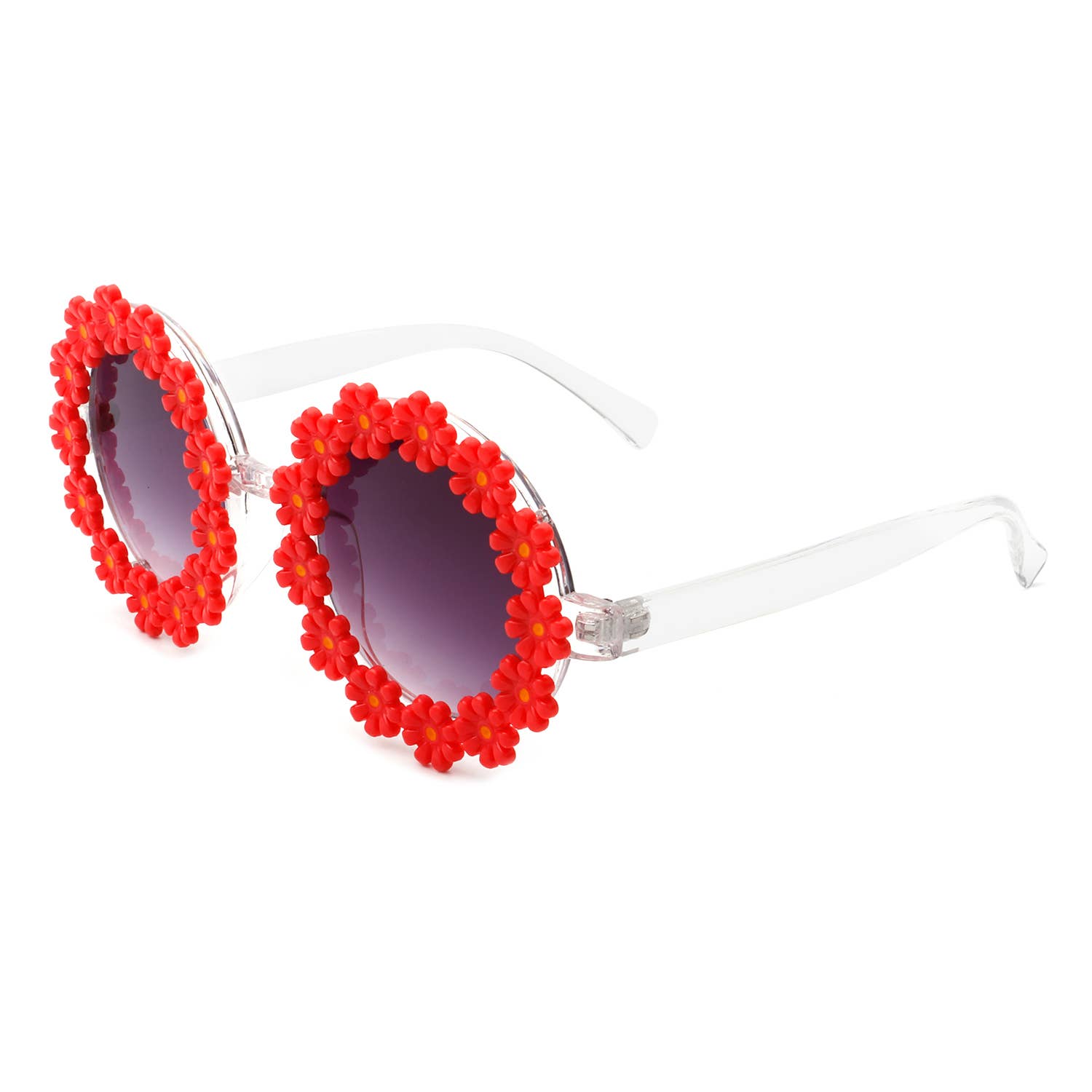 Cramilo Eyewear - Vente Lunettes de soleil – femme - lunettes de soleil rondes en forme de fleur de marguerite19