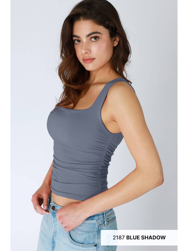 NIKIBIKI - Wholesale Tank Top - Women's - NS8408- Clean Line Square Shirred Top23