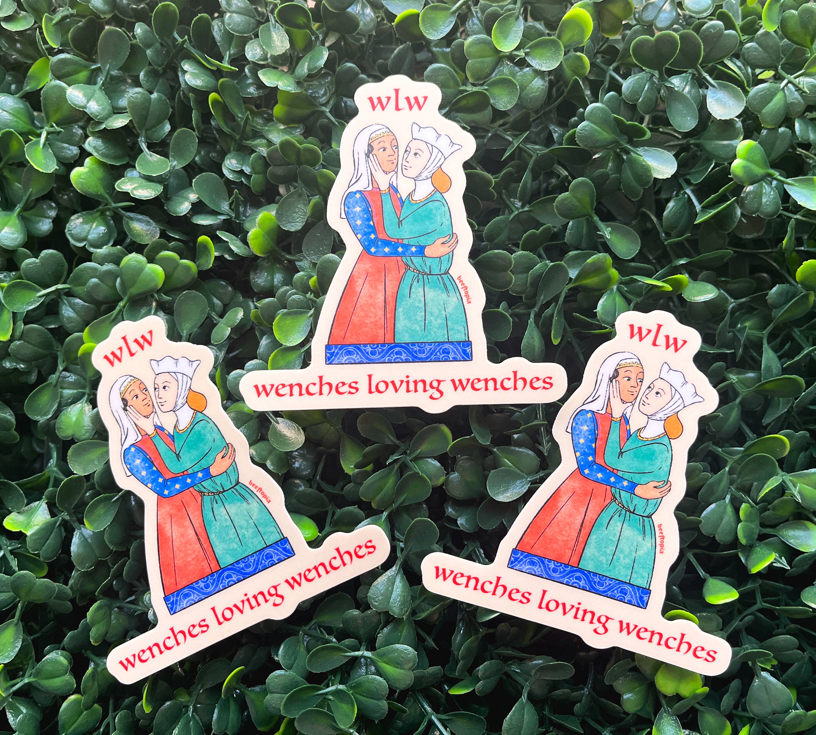 Beeftopia - Wholesale Sticker - WLW Wenches Loving Wenches Medieval Waterproof Vinyl Sticker7