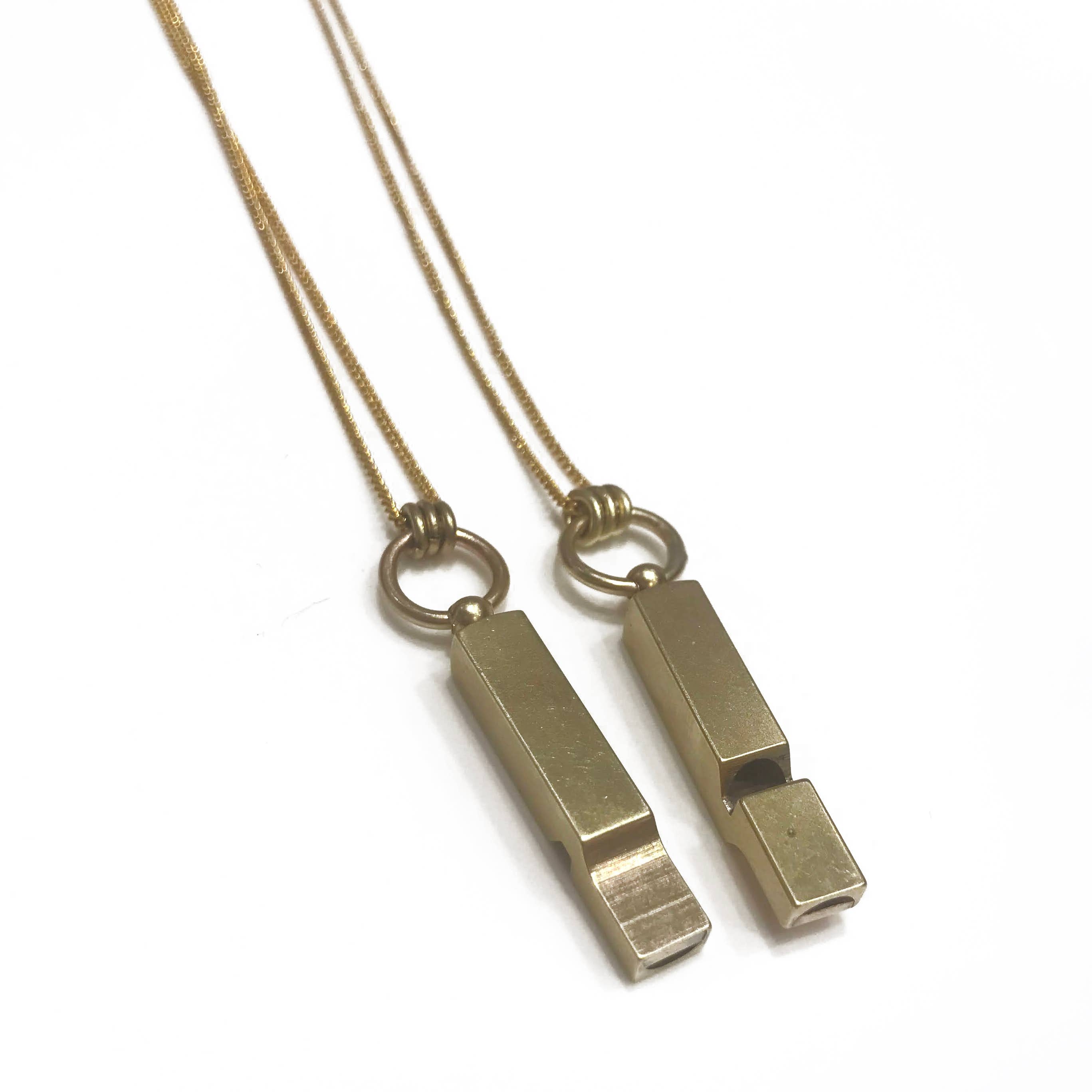 Butter Brass by Vittrock - Wholesale Halskettinghanger - 24 „messing fluitje ketting1