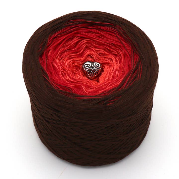 saumon/coquelicot rouge/brun pour la vente par Chiemseegarn