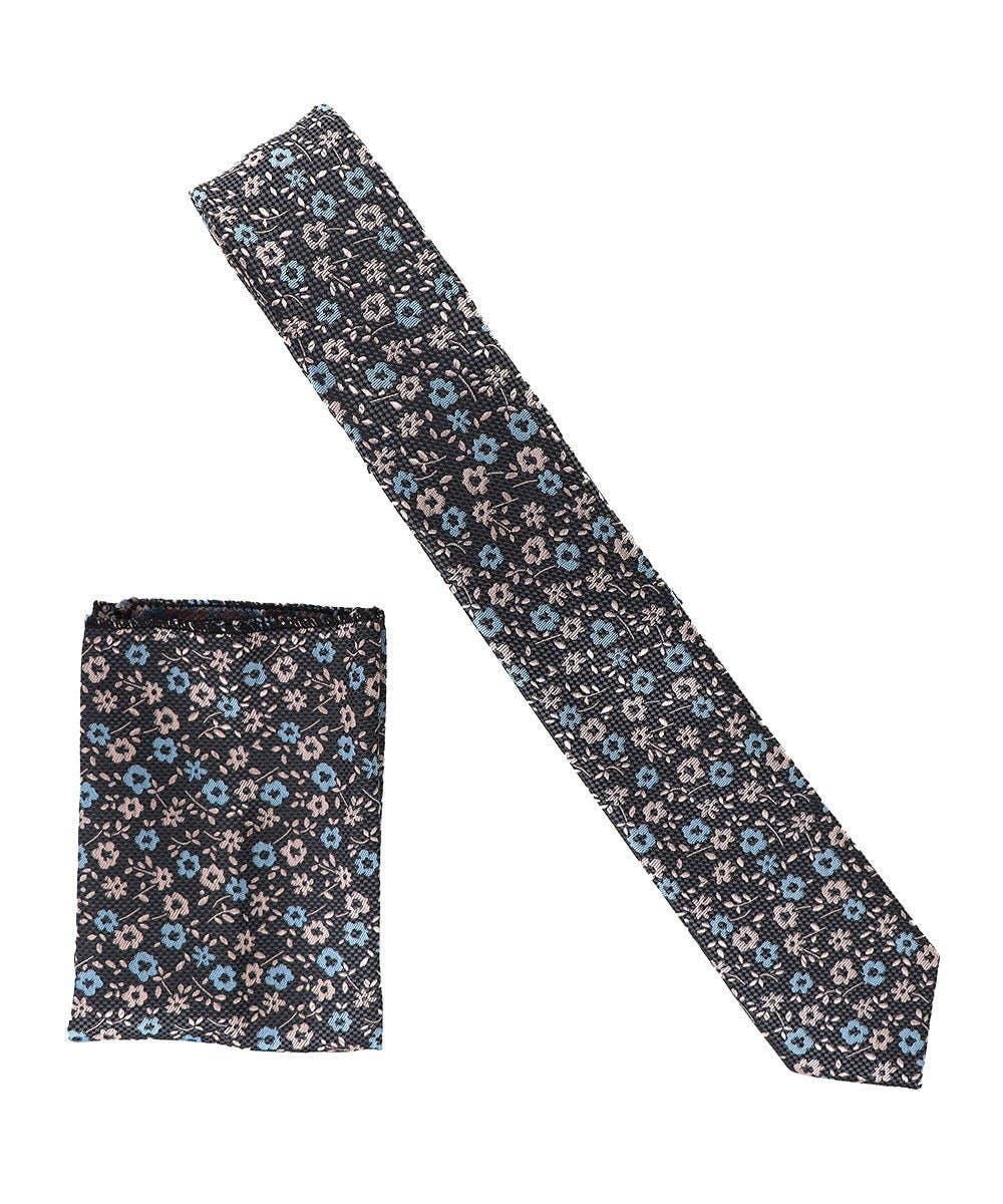 Dubal Brothers - Wholesale Necktie - Men's - Skinny Design Necktie & Pocket Square by Vittorio Farina36