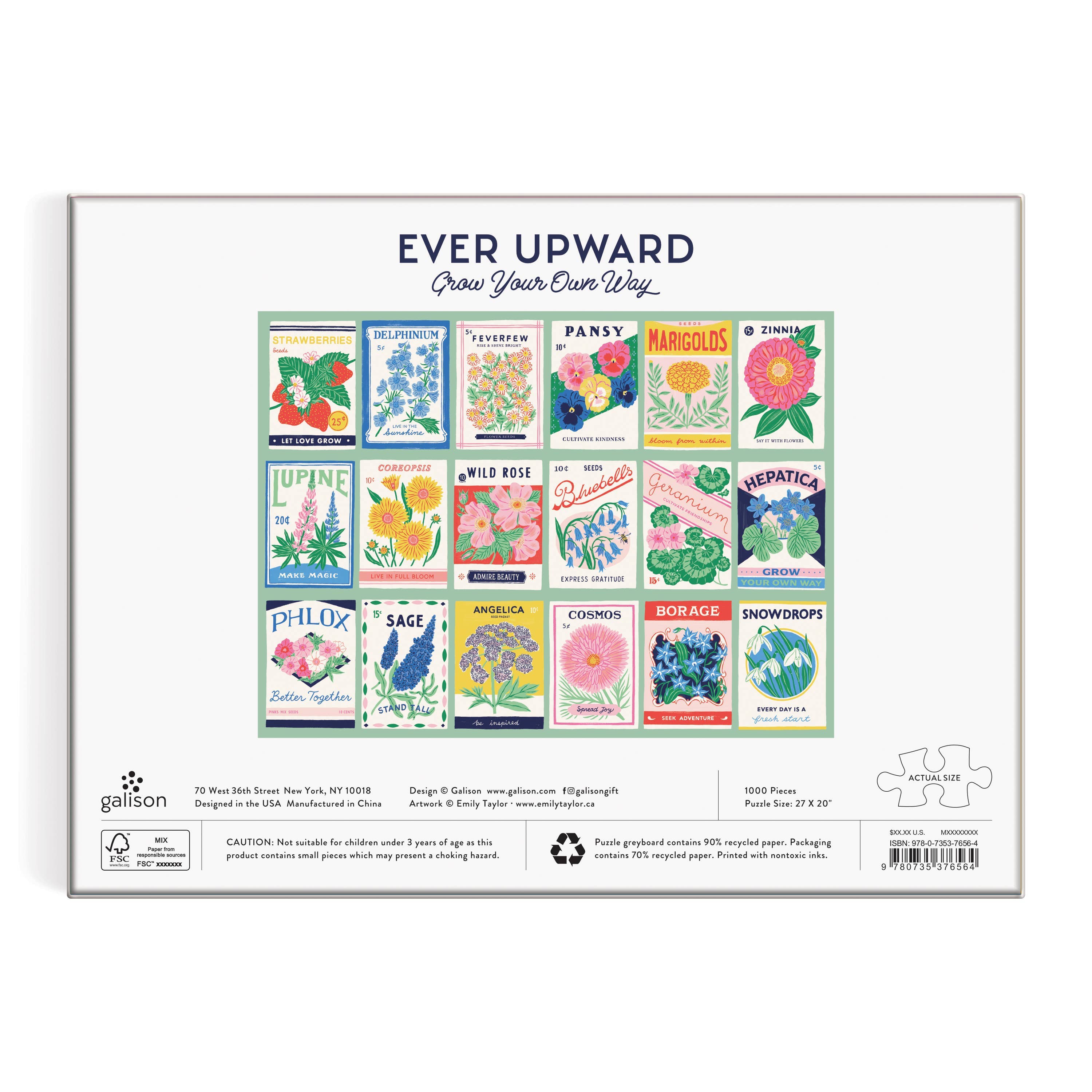 Chronicle Books - Wholesale Puzzle - Adult - Ever Upward Grow Your Own Way 1000 Piece Puzzle3