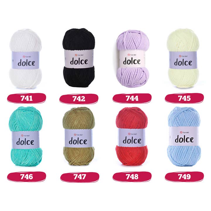 Craftsyarn - Wholesale Yarn - YarnArt Dolce, Velvet Yarn, Knitting and Amigurumi Yarn