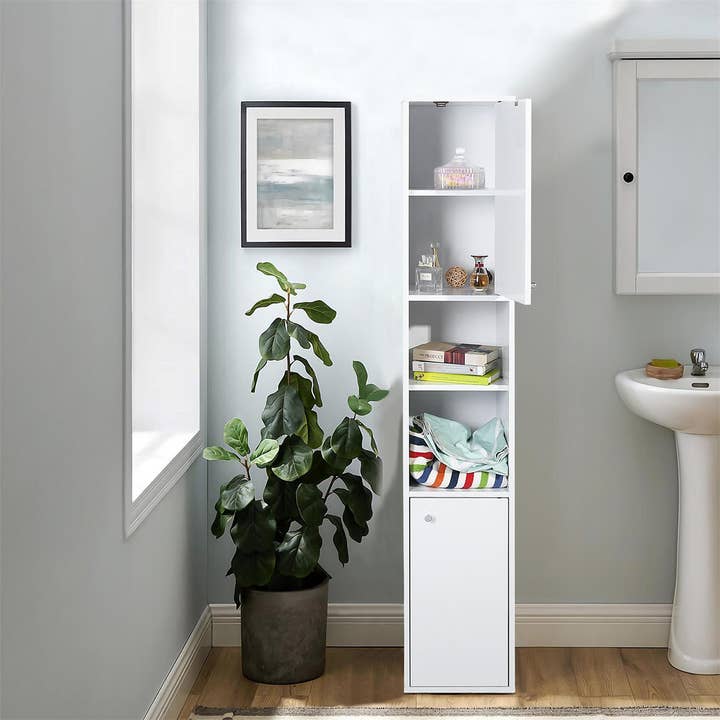 39F Inc. - Wholesale Cabinet - 63" H Tall White Storage Cabinet with Adjustable Shelves