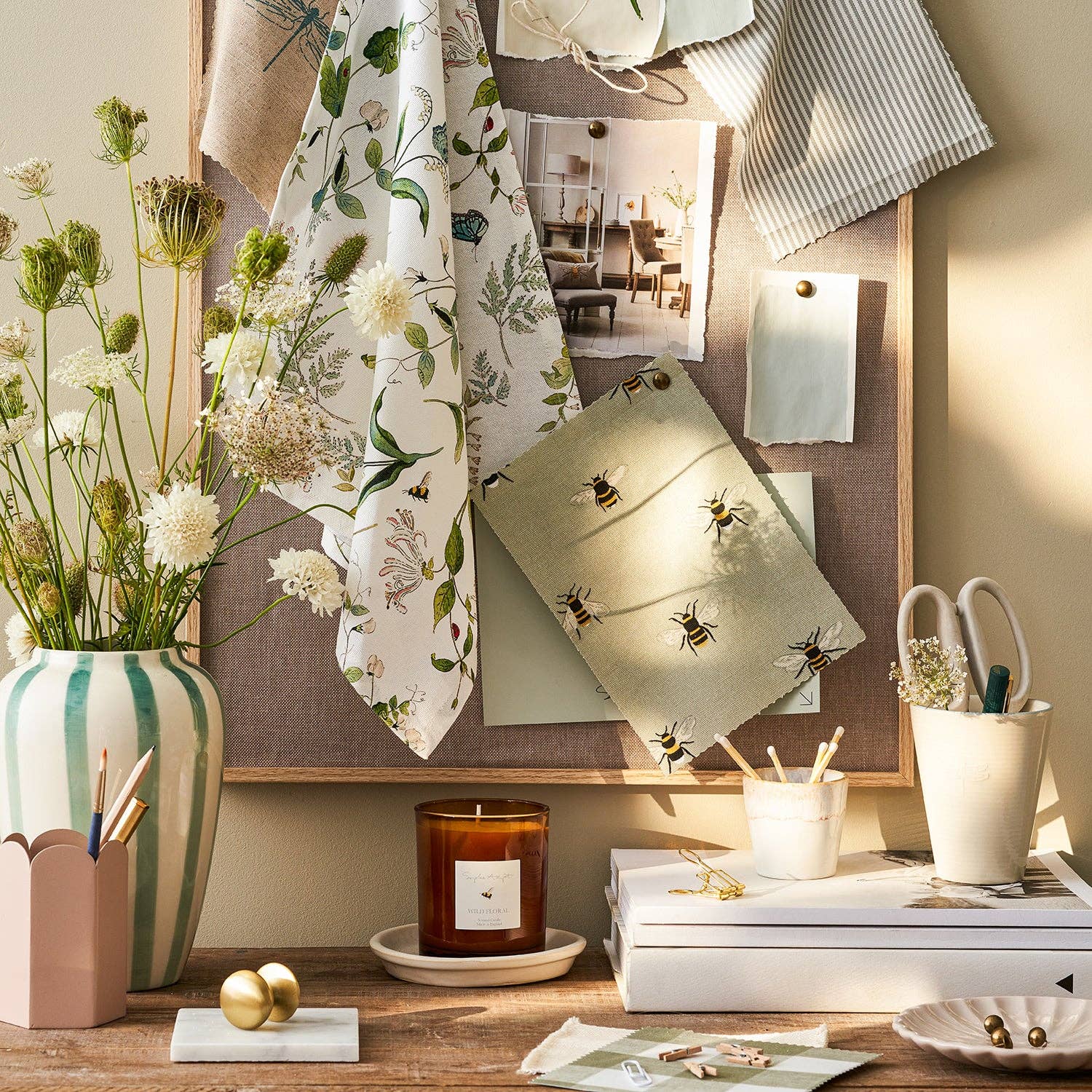 Sophie Allport - Wholesale Curtain - Wild Floral Fabric By The Metre2