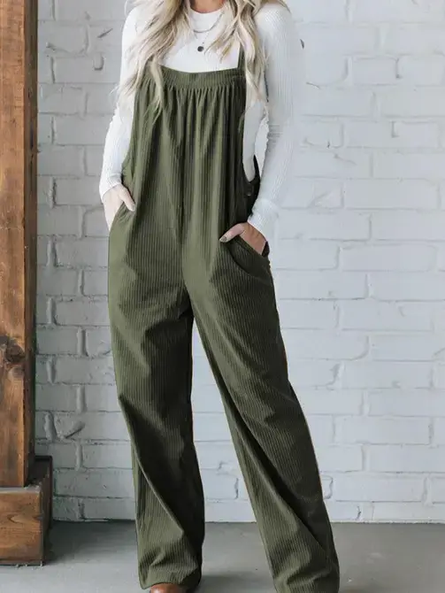 Lovesoft - Wholesale Overall - Dames - Corduroy overall met stevige zakken voor dagelijks gebruik4