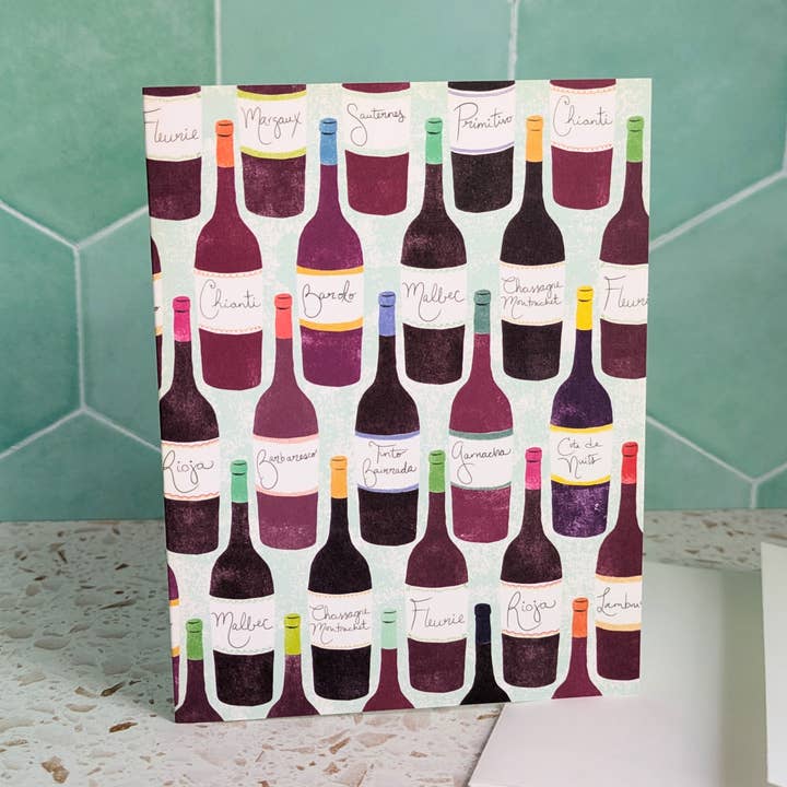 Wine Cellar - Blank Card for wholesale by Natalie V. Mason